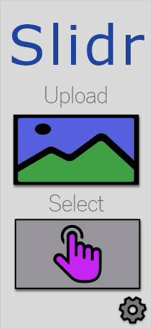 Thumbnail of first screen on Slidr's final design.